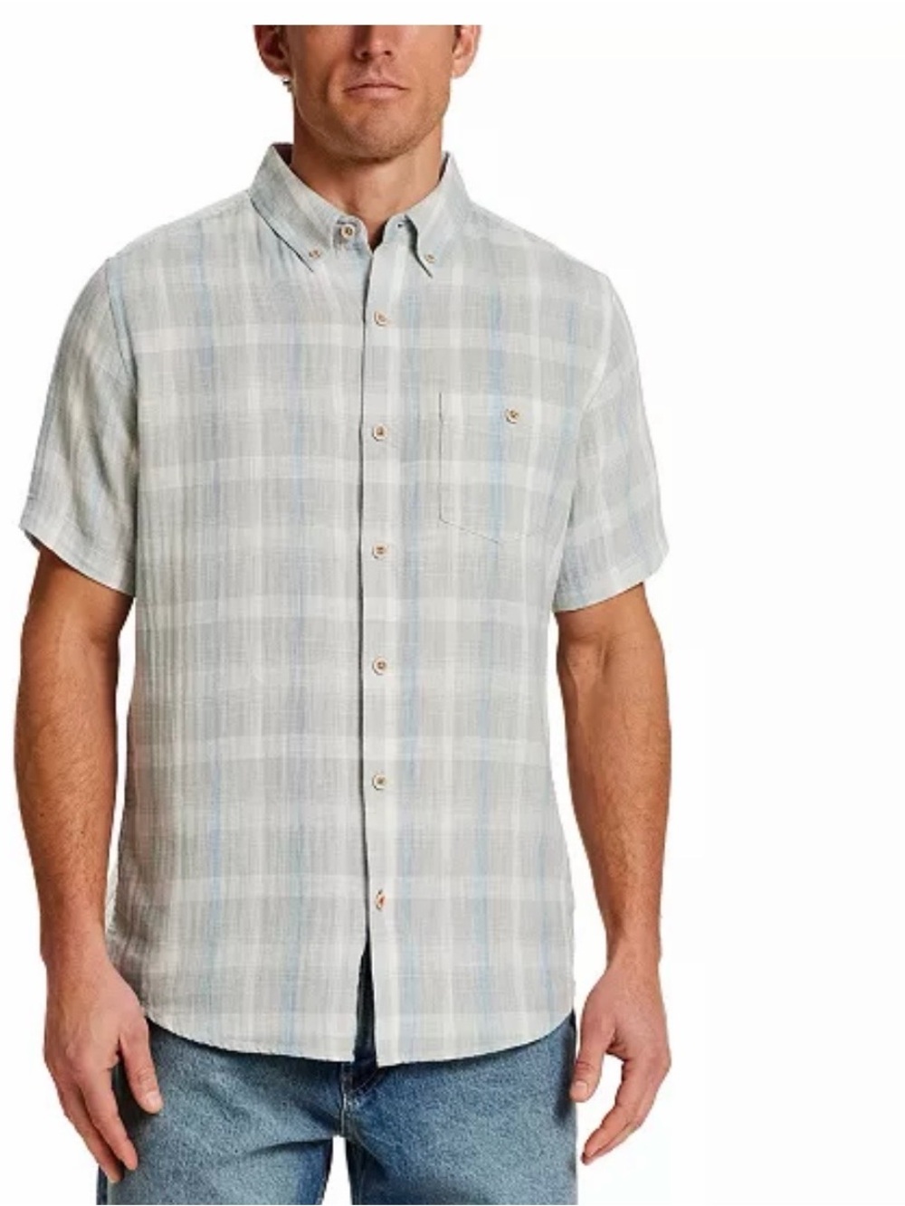 Weatherproof Vintage Button-Down Shirt - light green S NWT